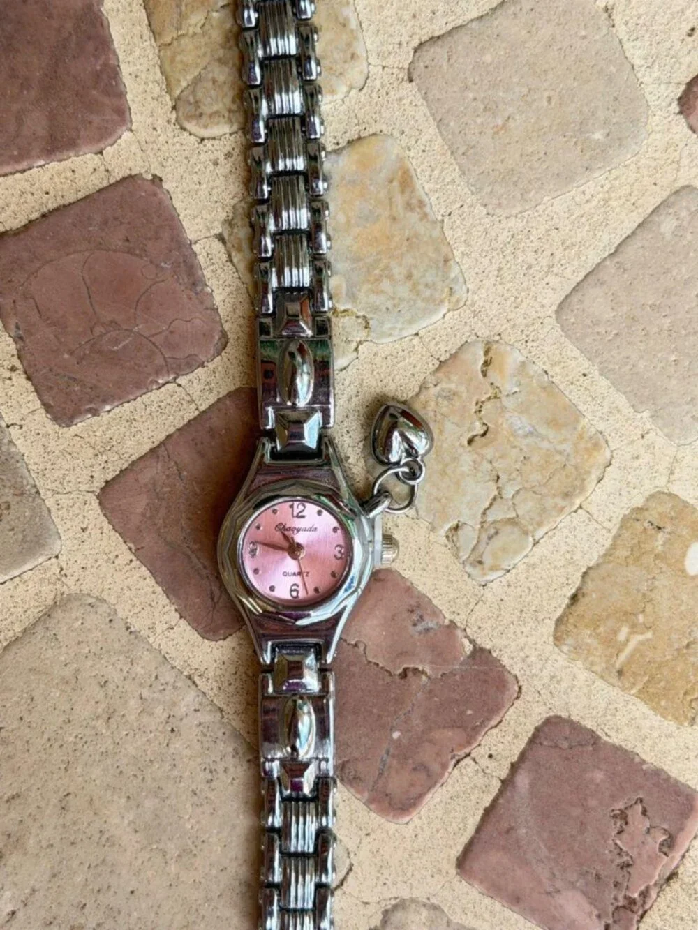 Preppy Silver Dial Heart Charm Watch Preppy Y2K OS